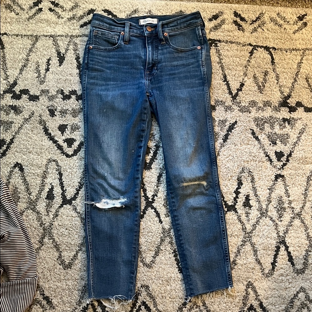Madewell Distressed Ankle Skinny Jeans